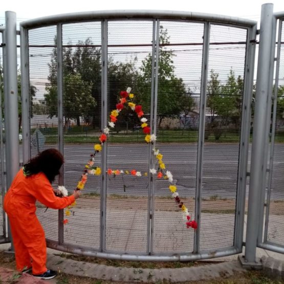 Instal-acción AMA en Villa Grimaldi. 2019